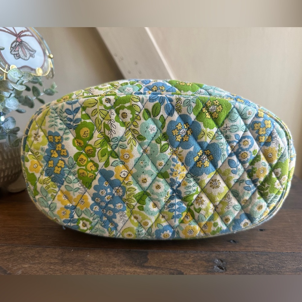 Vera Bradley Green and Blue Floral Crossbody Bag - Picture 6 of 10